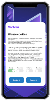 mobile cookie banner example 5